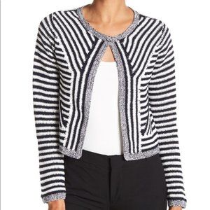 NWT DVF Cotton Stripped Cropped Cardigan/Jacket